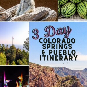 3 day southern Colorado roadtrip itinerary featuring highlights in Cañon City and Pueblo.