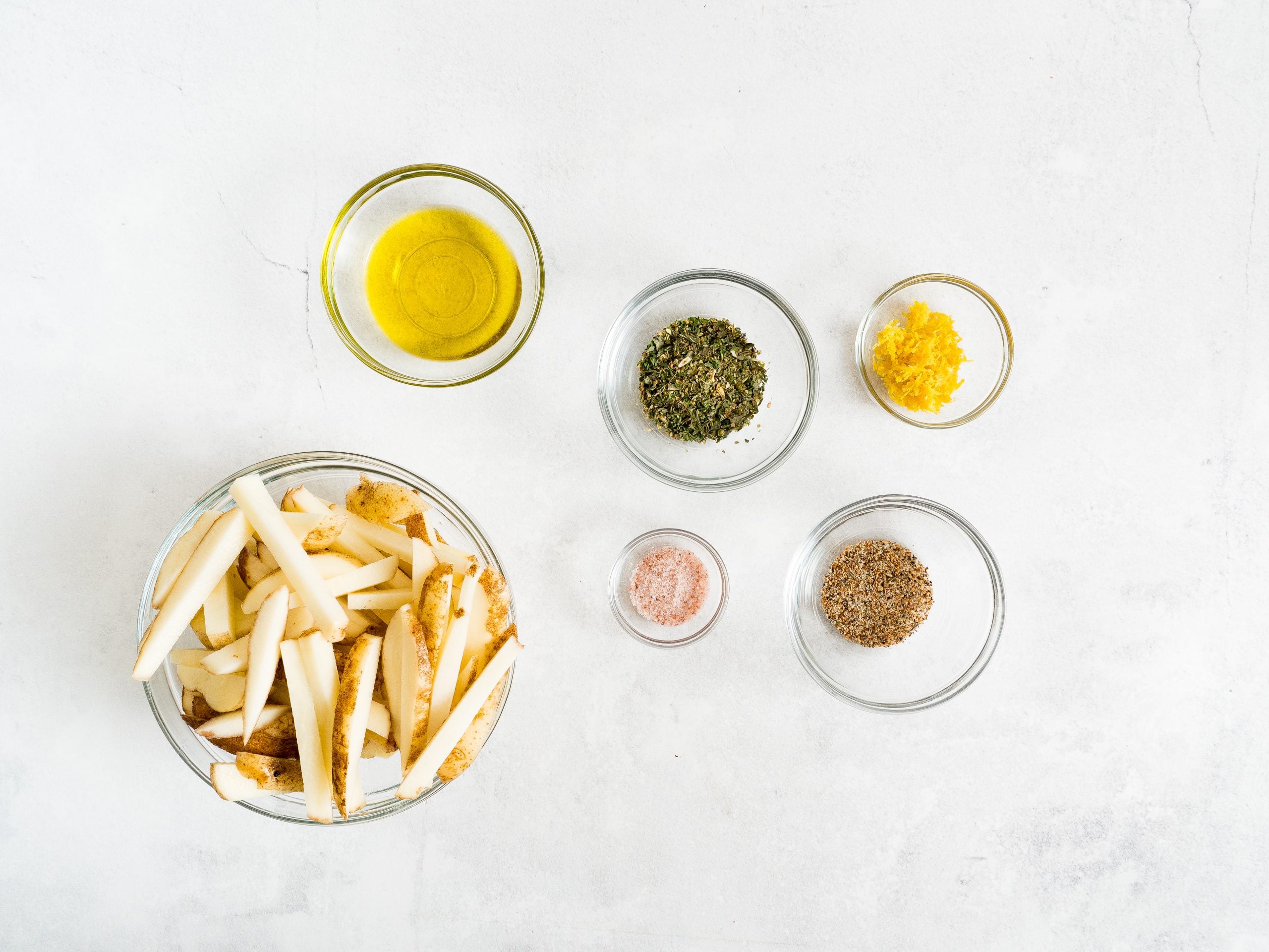 picture of air fryer french fry ingredients