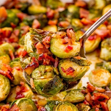 picture of brussels sprouts on a spoon