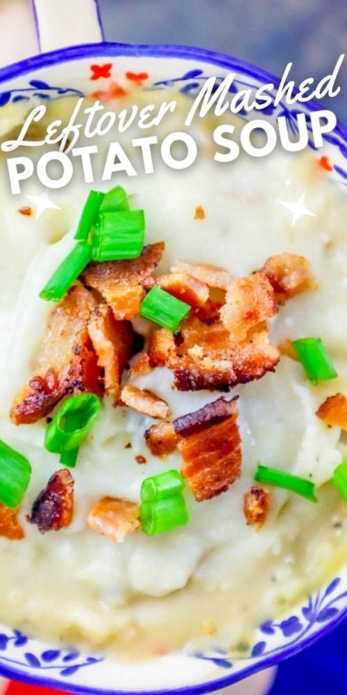 creamy potato soup with green onions