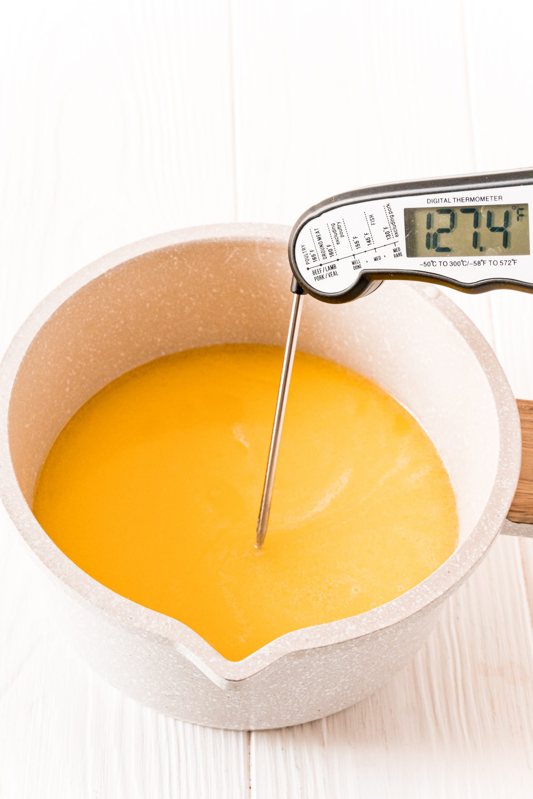 picture of melted butter on a table