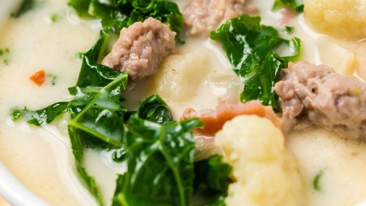 Easy Keto Tuscan Kale Soup Recipe