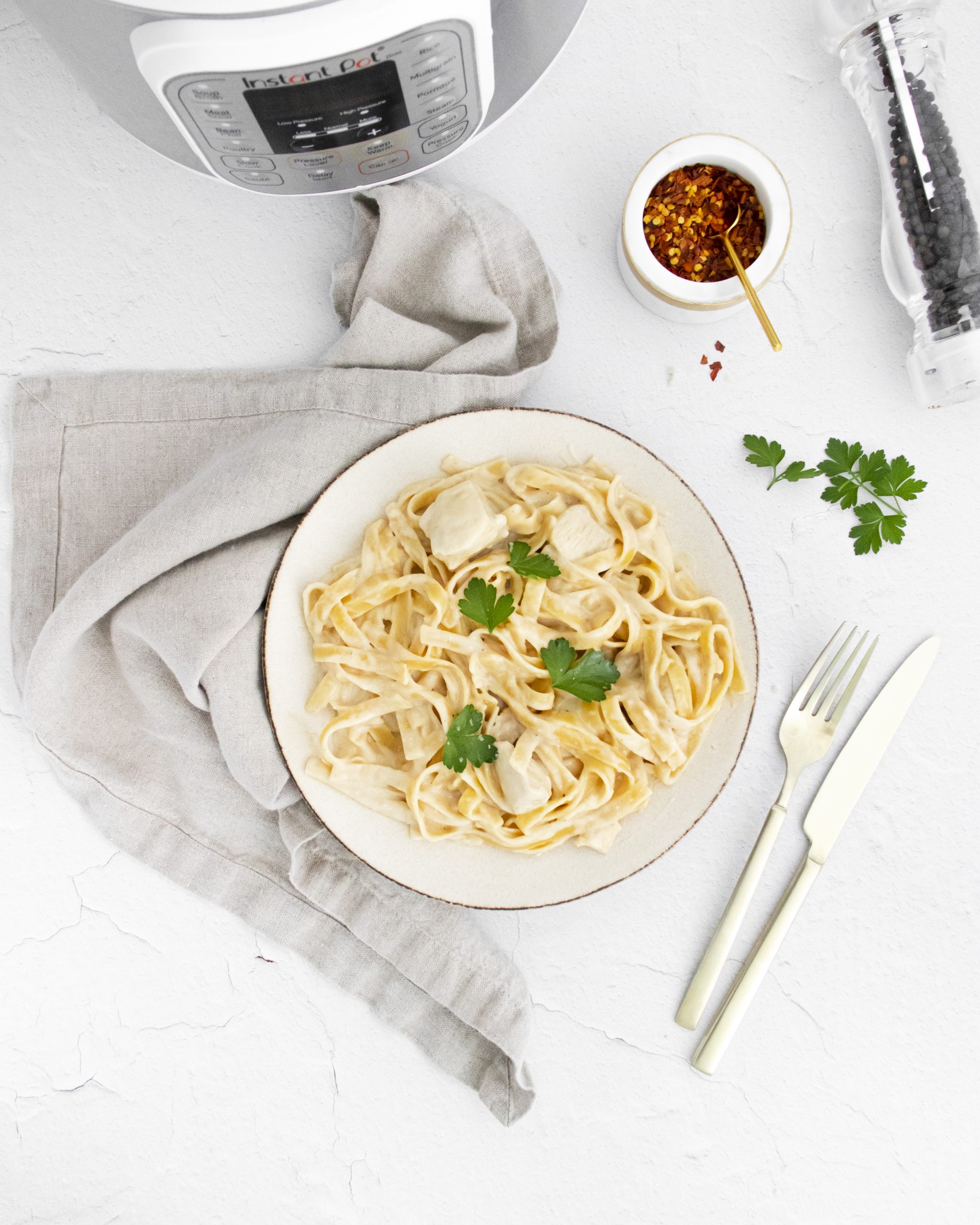 Instant Pot Chicken Alfredo Recipe Sweet Cs Designs