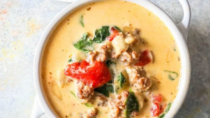 Creamy Keto Tuscan Soup Recipe