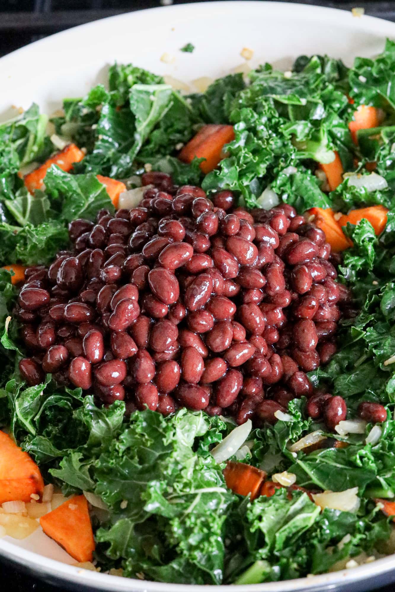 Sweet Potato, Kale, and Black Bean Skillet Sweet Cs Designs