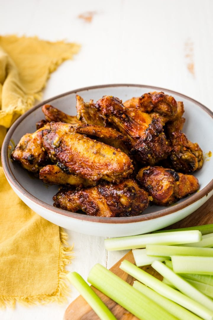 Air Fryer Honey Mustard Chicken Wings Sweet Cs Designs