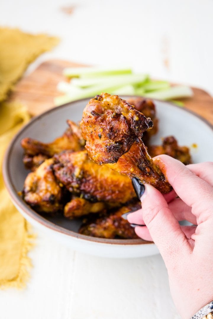 Air Fryer Honey Mustard Chicken Wings Sweet Cs Designs