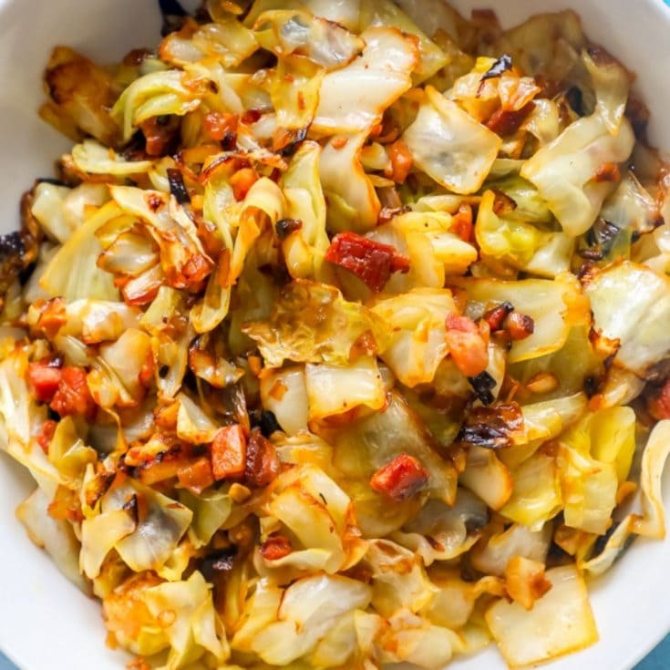Fried Cabbage with Bacon and Onions Recipe Sweet Cs Designs