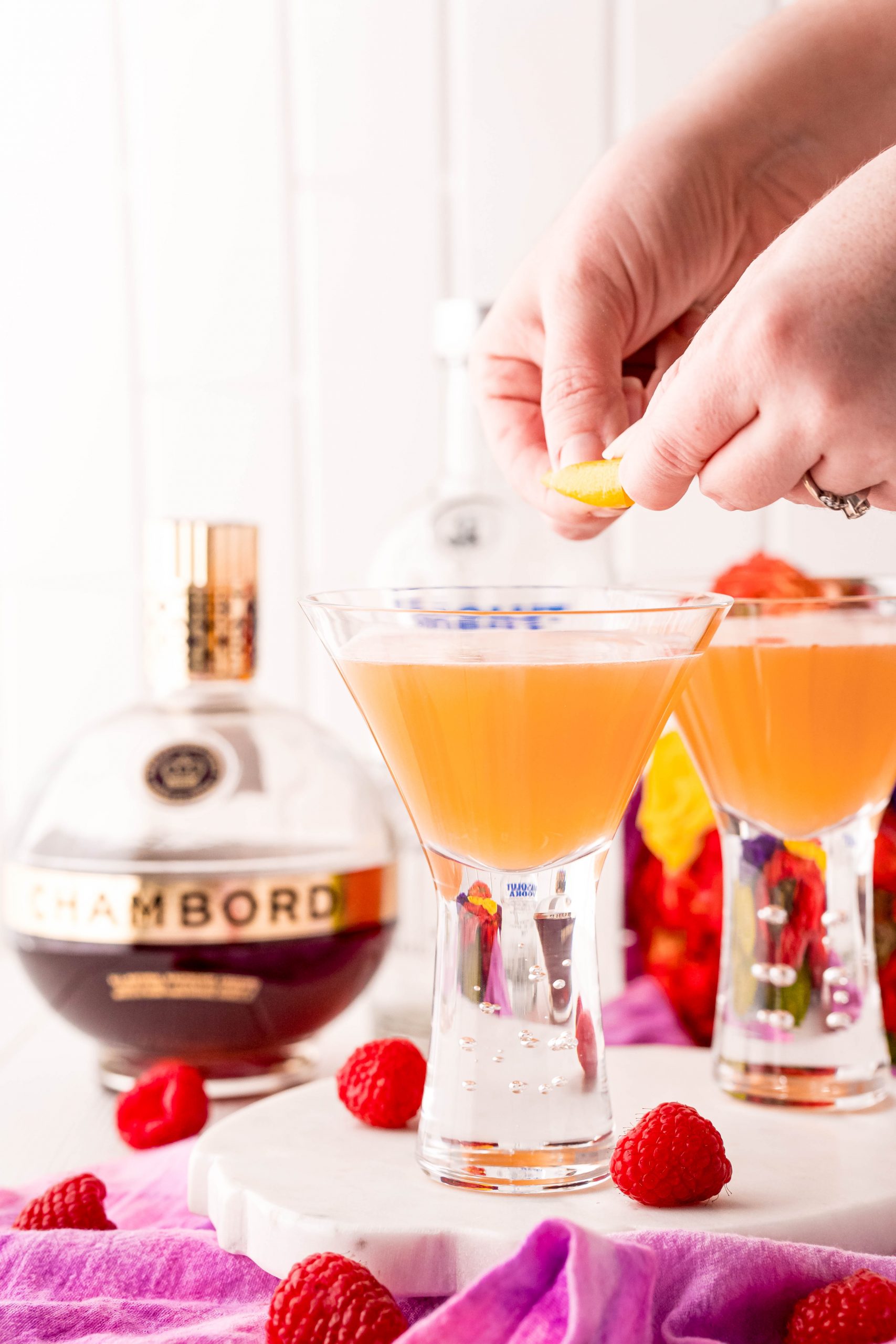 orange cocktail bring garnished