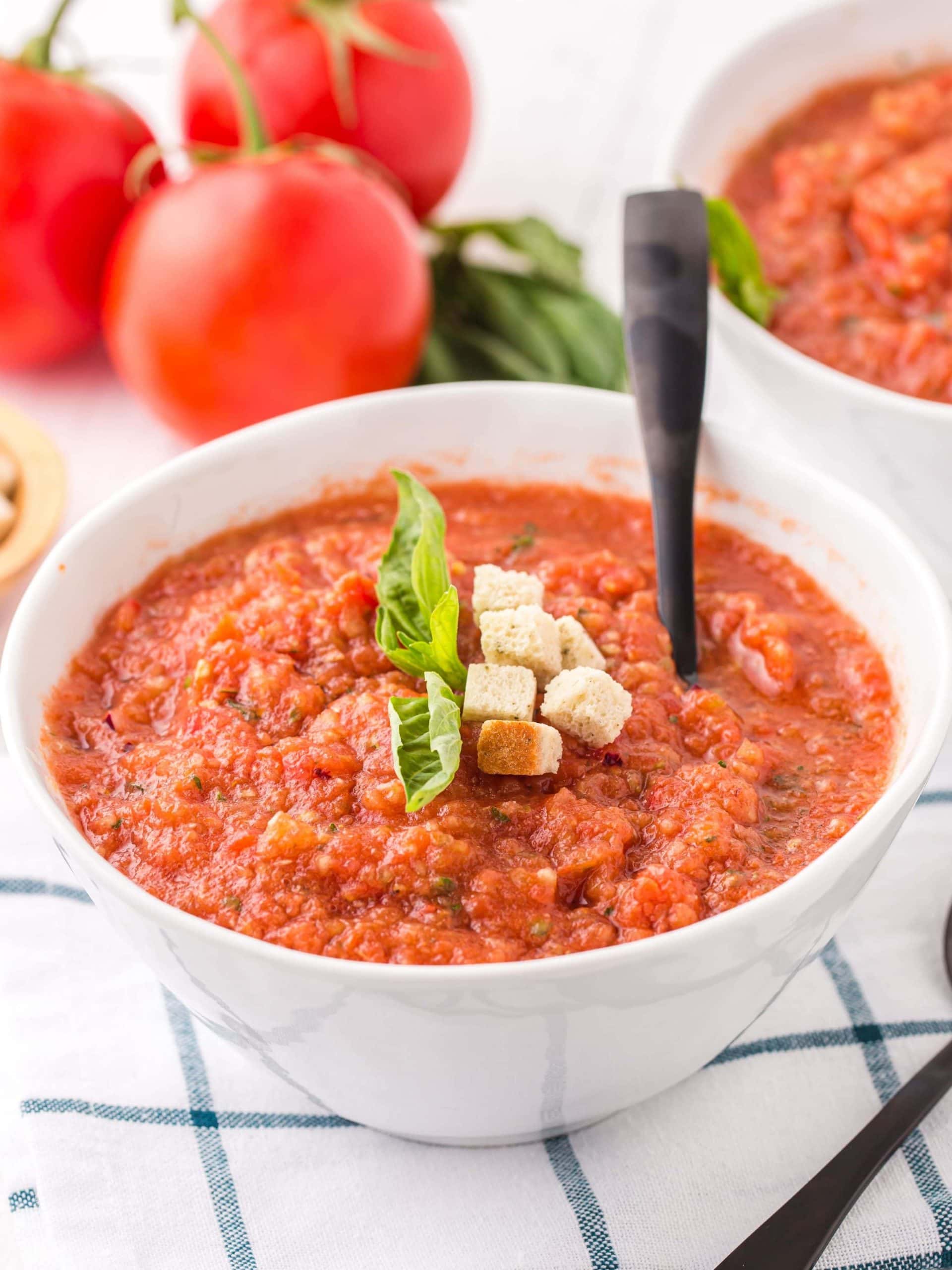 Easy Gazpacho Soup Recipe Story - Sweet Cs Designs