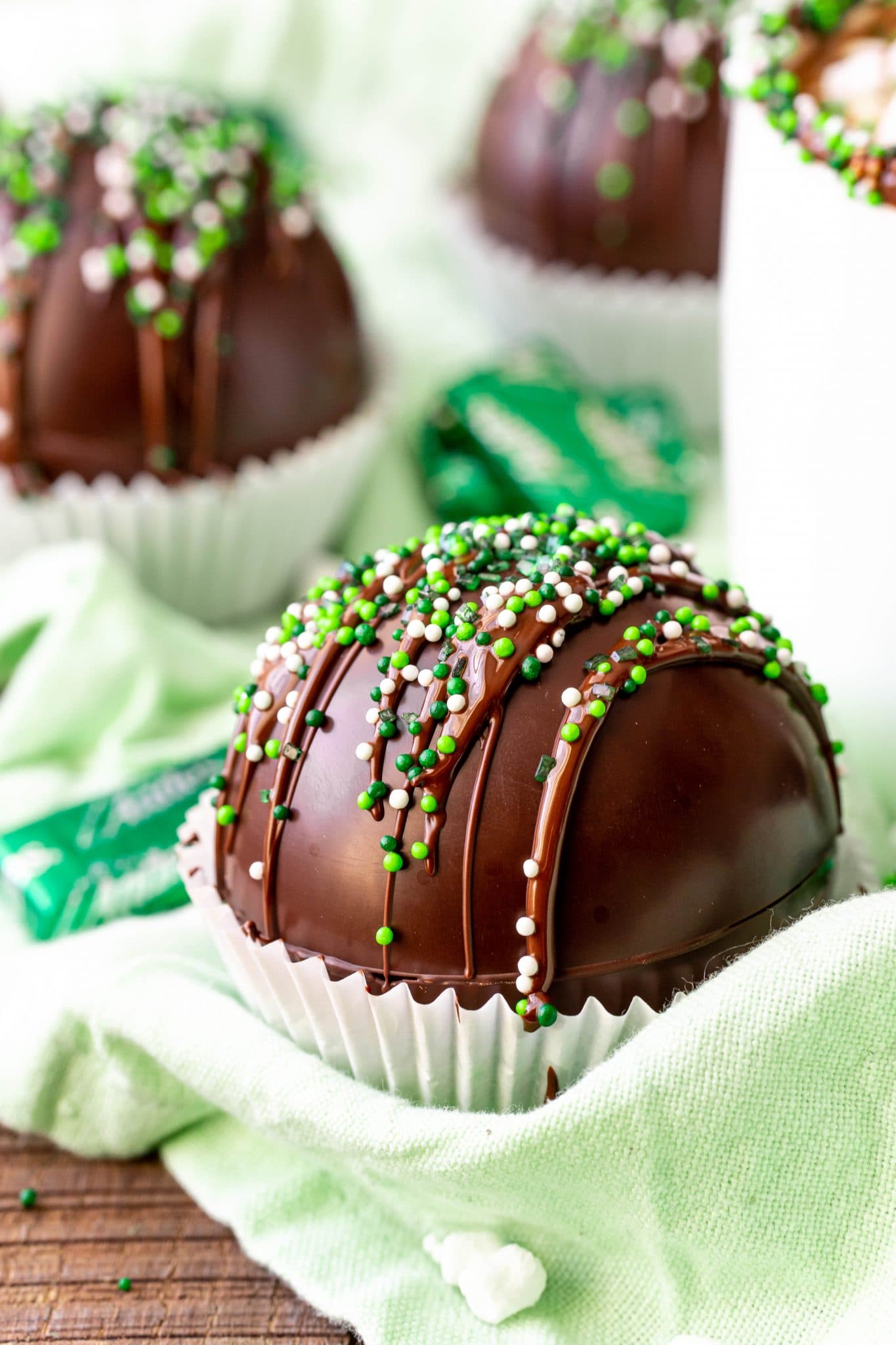 Mint Hot Chocolate Bombs Recipe Sweet Cs Designs