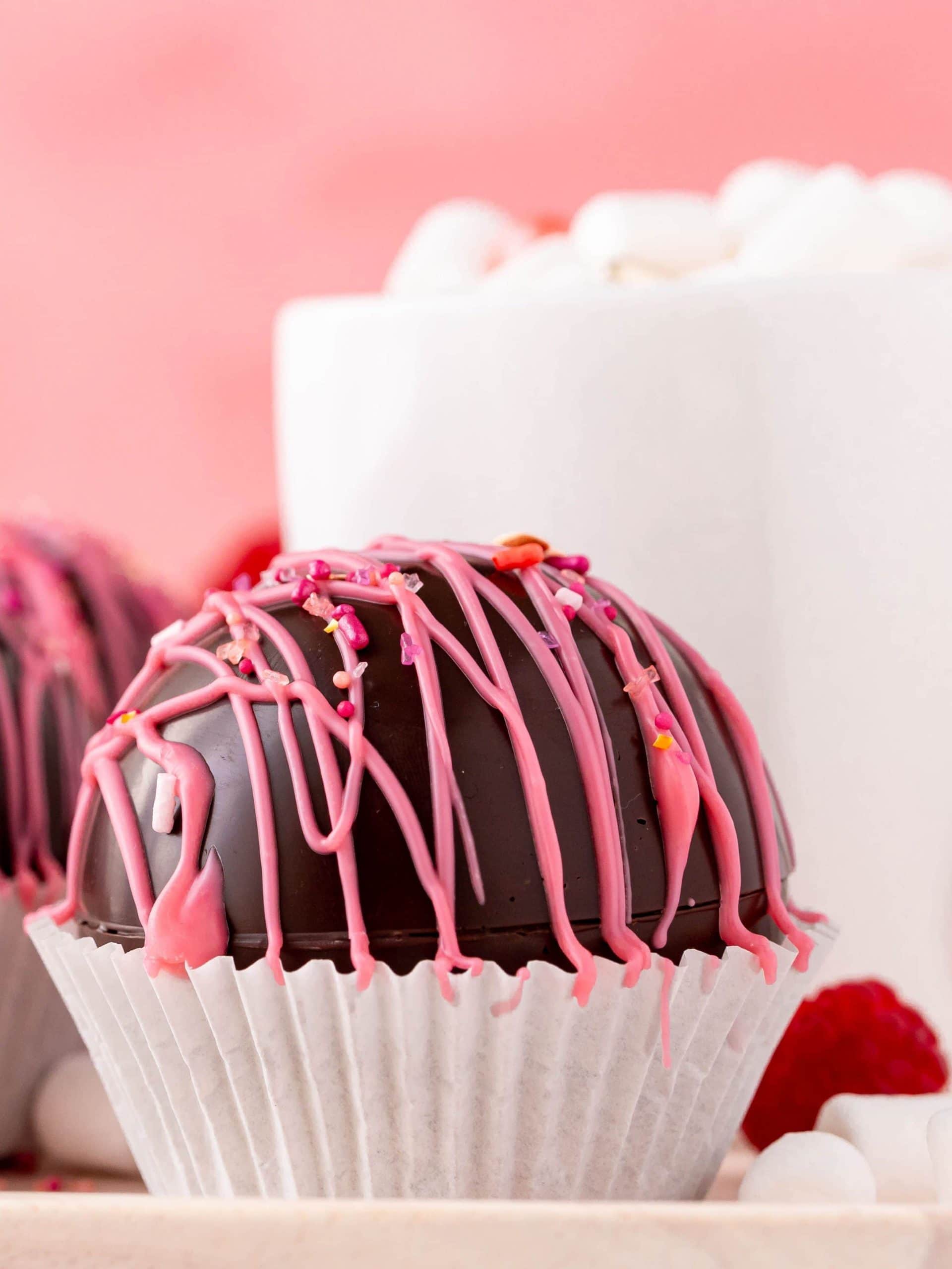 Raspberry Hot Chocolate Bombs Story - Sweet Cs Designs