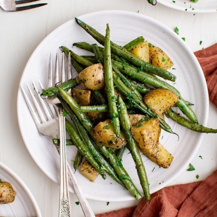 Herb Roasted Green Beans and Potatoes
