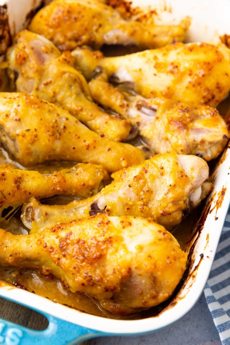 Honey Mustard Baked Chicken Drumsticks Recipe - Sweet Cs Designs