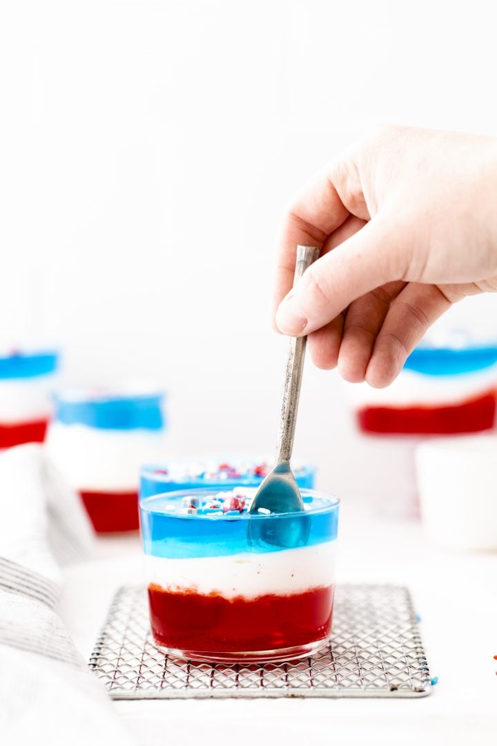 Fourth Of July Jello Cups Recipe - Sweet Cs Designs