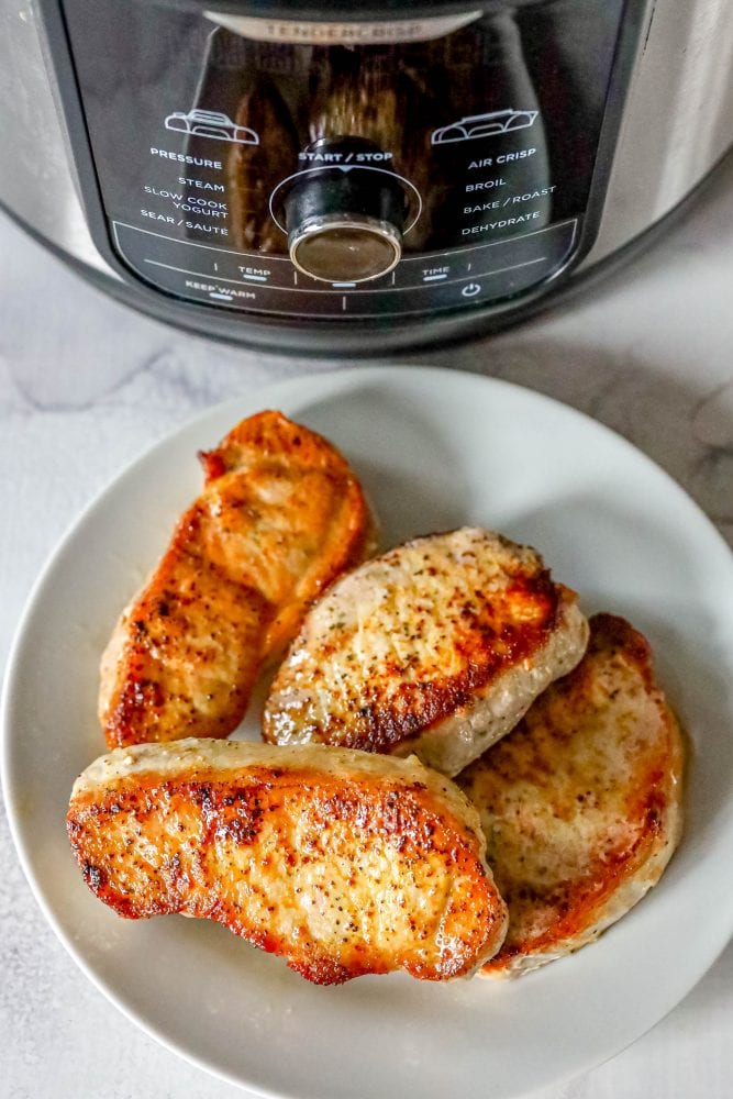 picture of pork chops on a plate