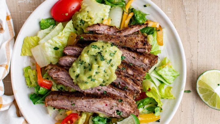 Easy Keto Beef Fajita Salad Recipe