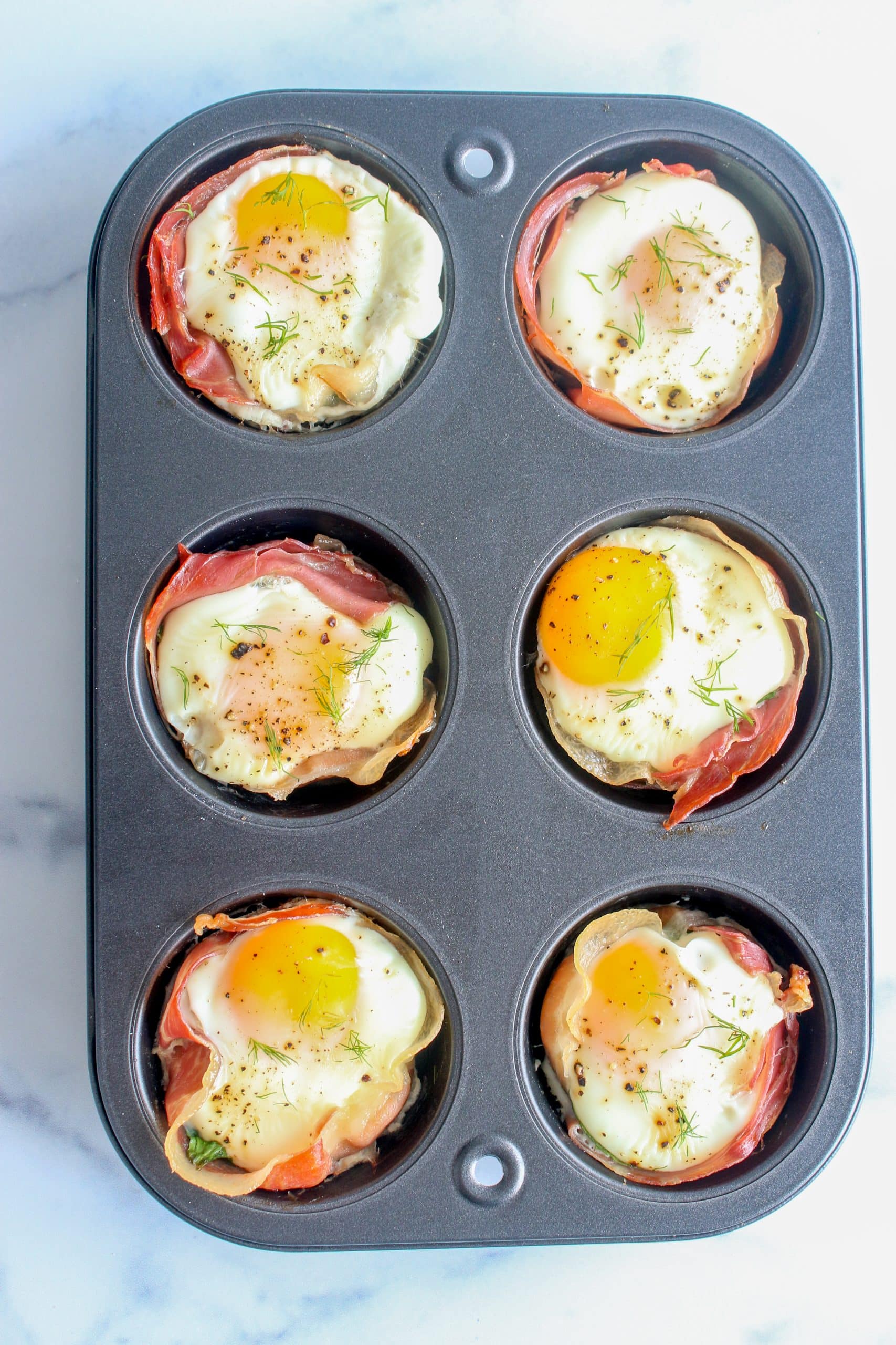 Prosciutto Egg Cups Recipe Sweet Cs Designs