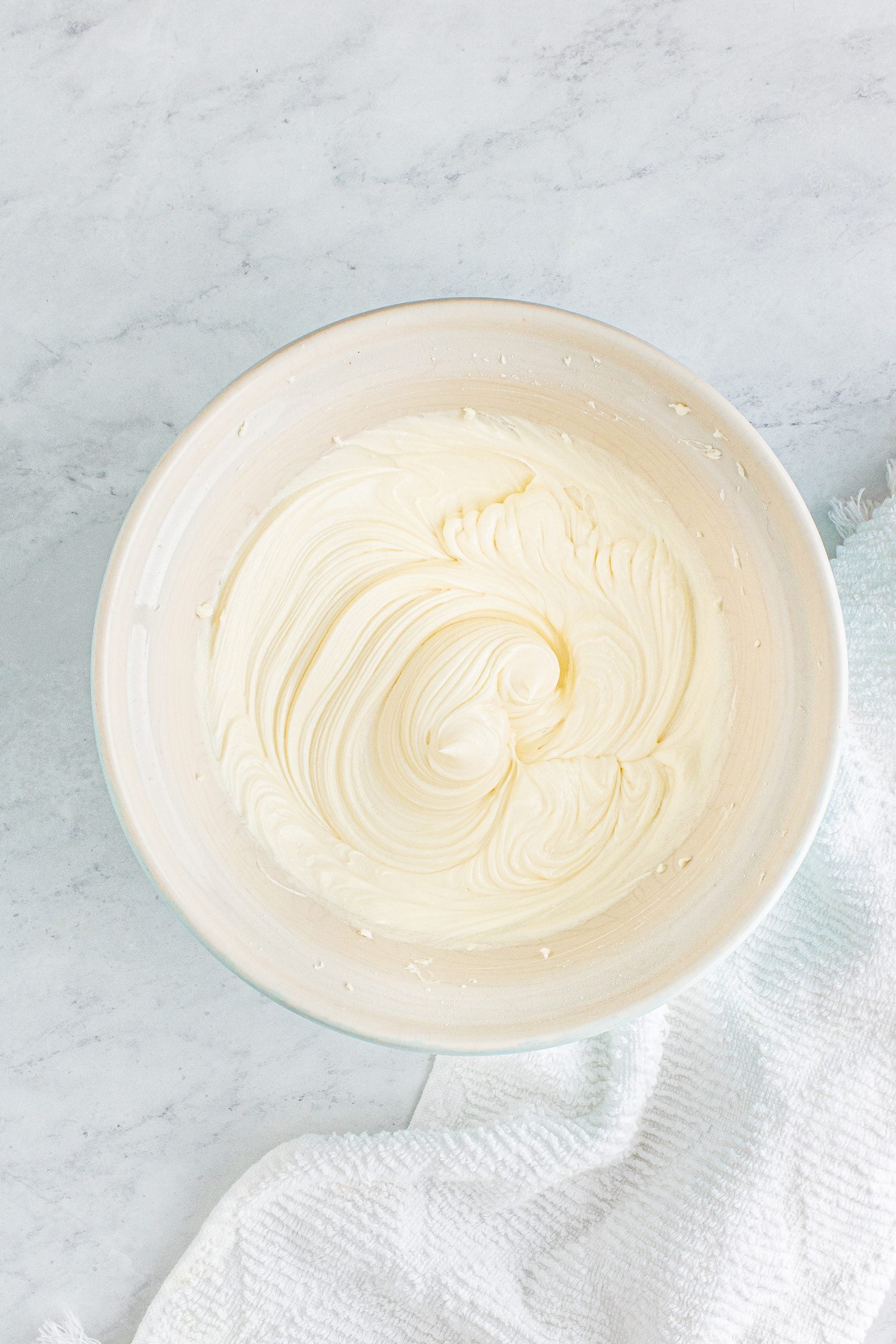 buttercream icing in a bowl