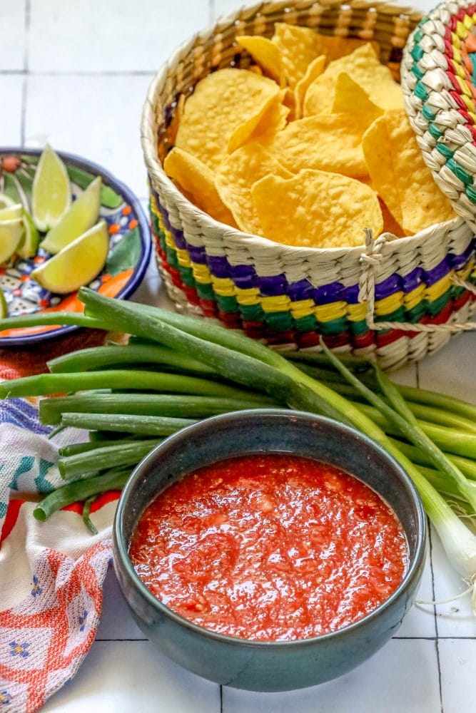 picture of salsa in a bowl on a table 