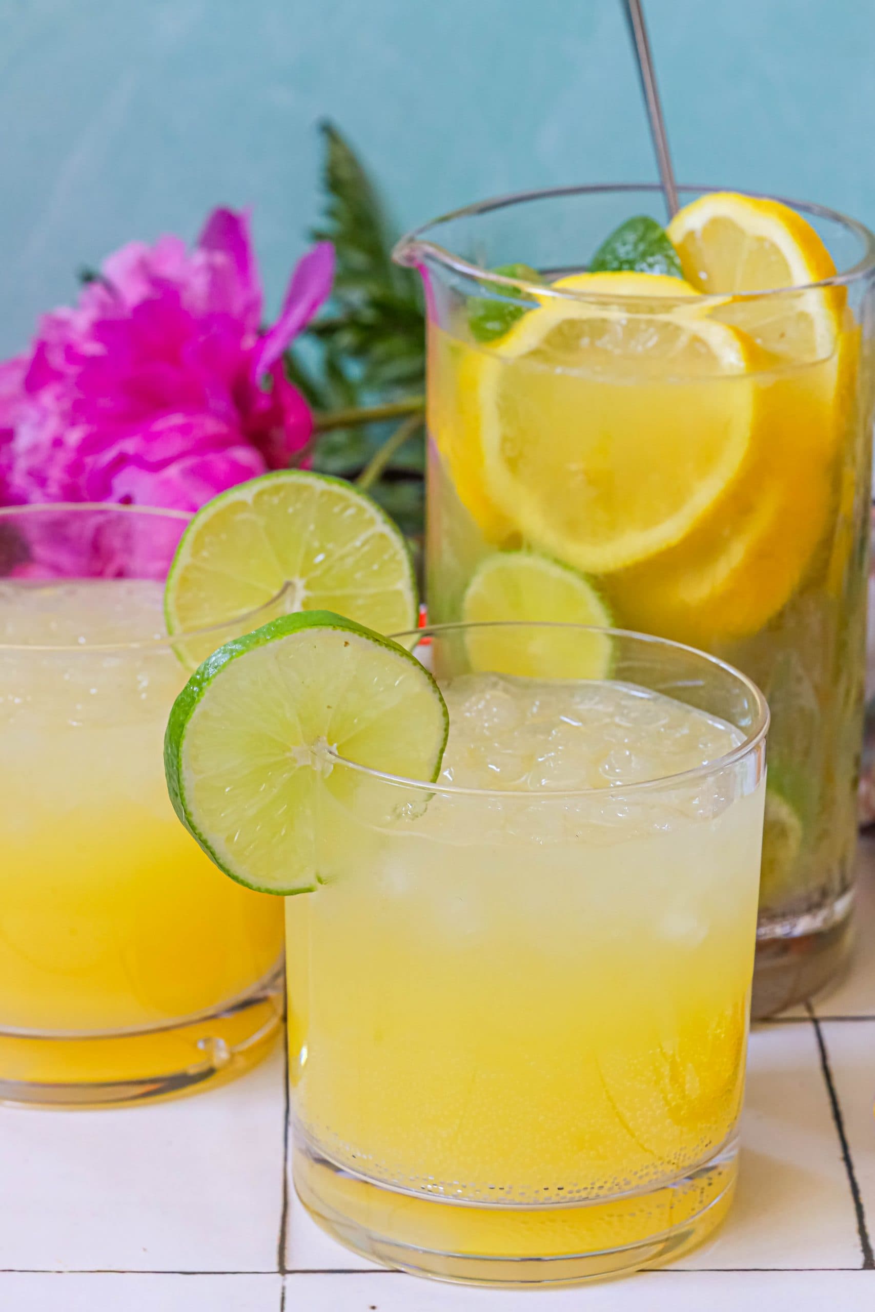 Sparkling Pineapple Lemon and Lime Soda Recipe Sweet Cs Designs