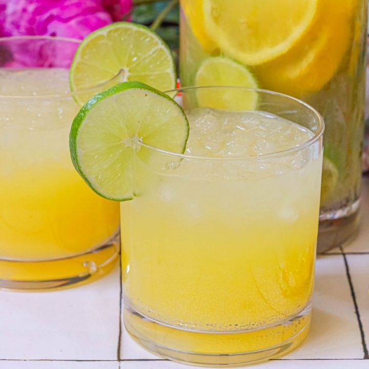 Sparkling Pineapple Lemon and Lime Soda Recipe