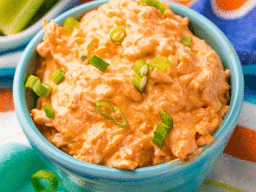 buffalo chicken dip with ranch and blue cheese dressing Buffalo Chicken Dip Recipe