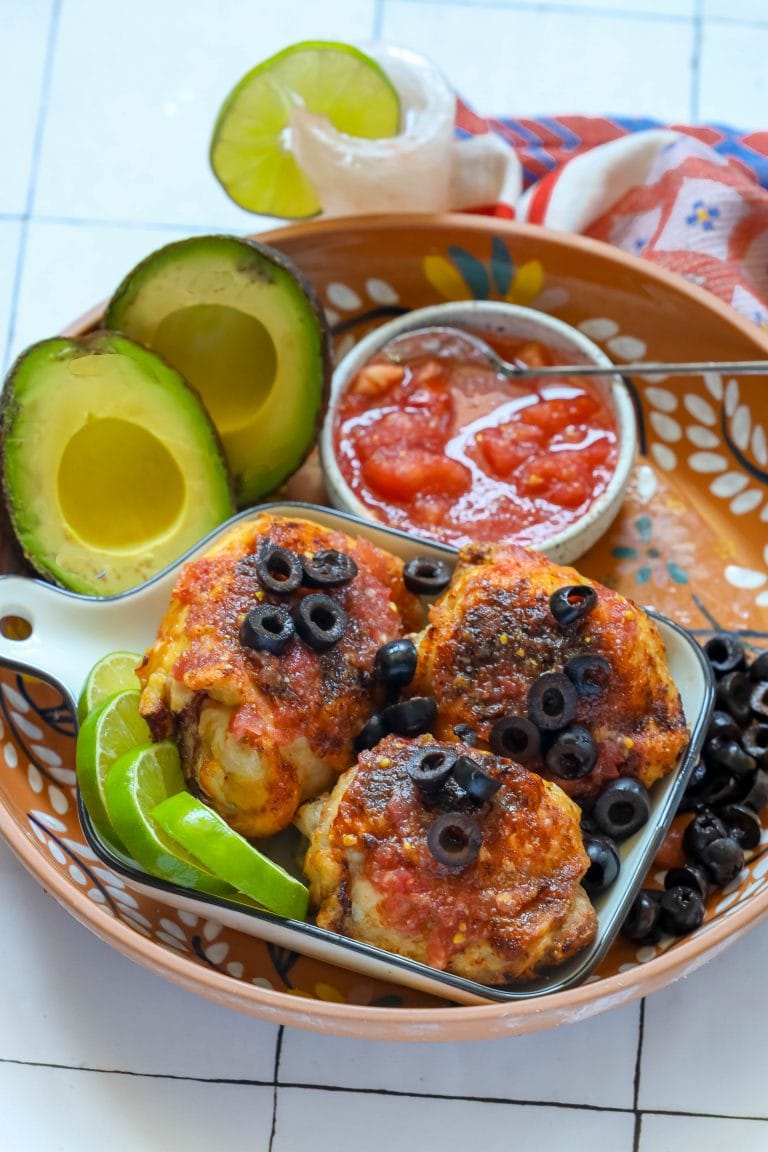 Air Fryer Salsa Chicken Thighs Recipe Sweet Cs Designs