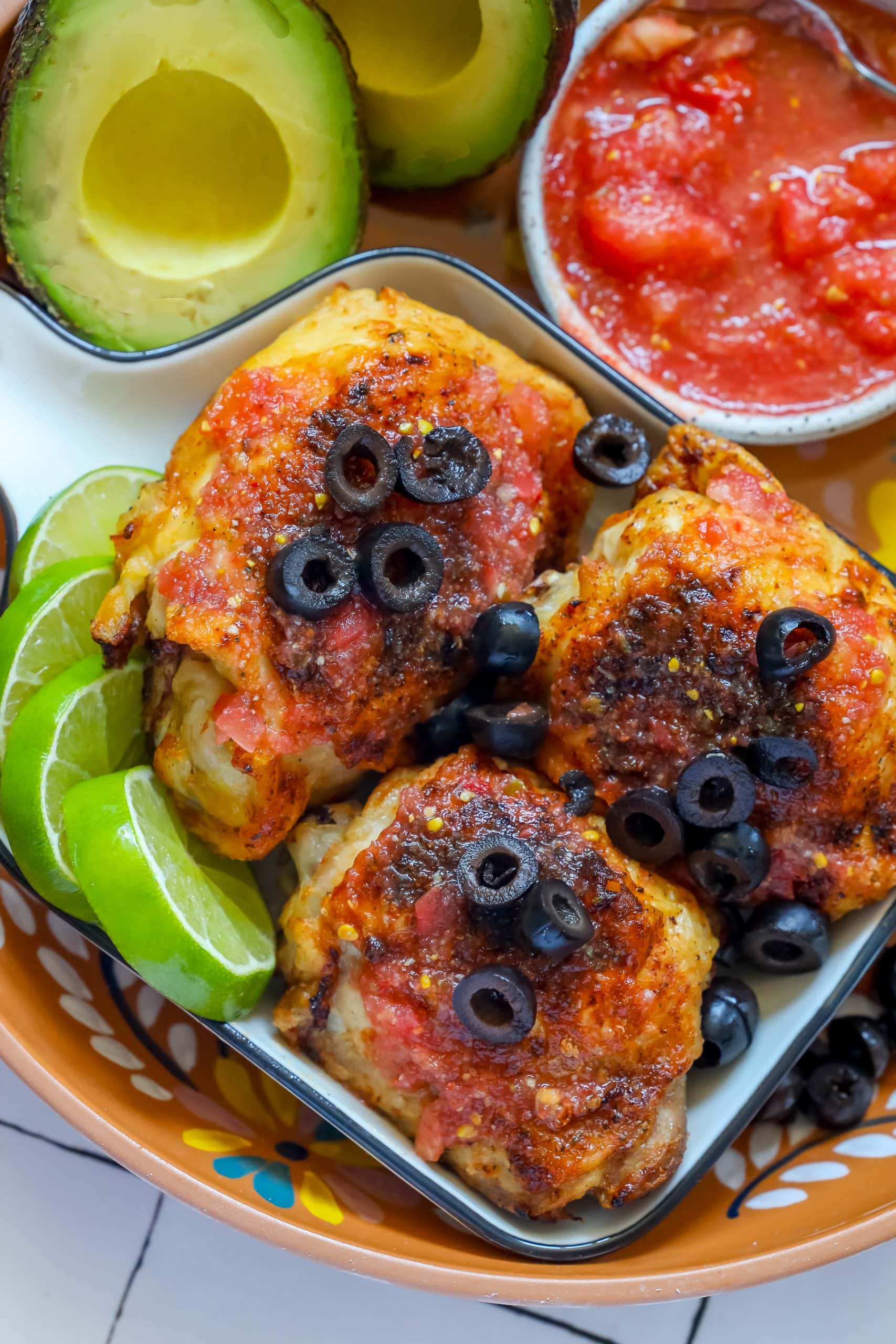 Air Fryer Salsa Chicken Thighs Recipe Sweet Cs Designs