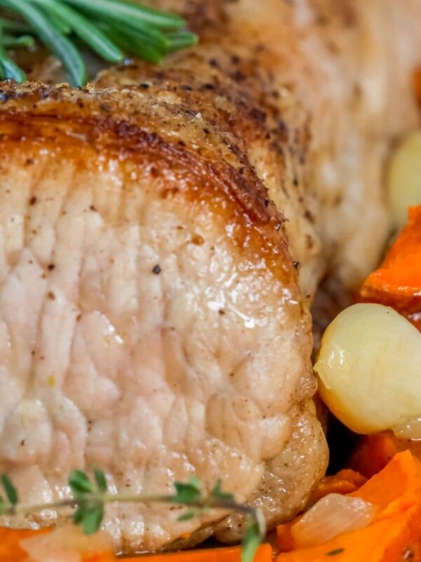 Pork tenderloin with carrots and rosemary recipe.