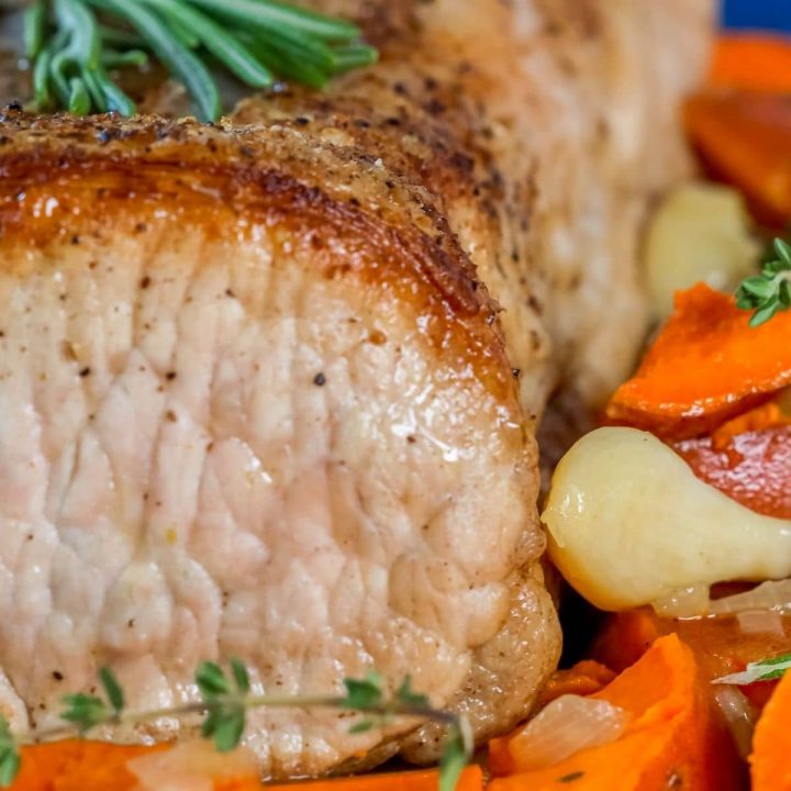 Pork tenderloin with carrots and rosemary recipe.