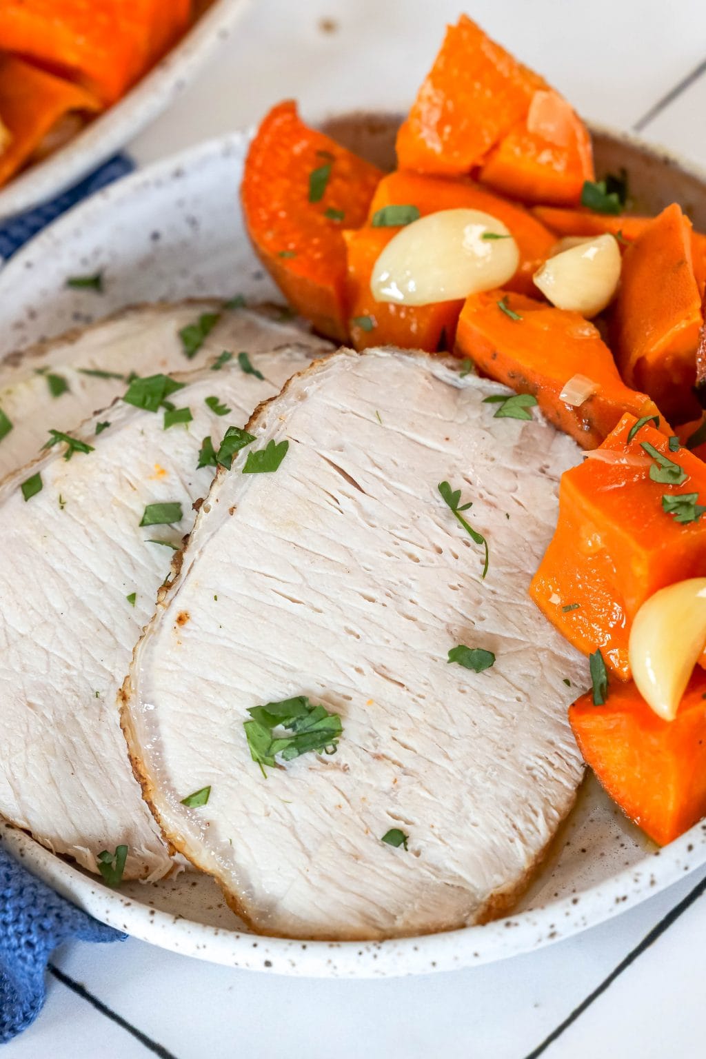 Roasted Pork Loin and Sweet Potatoes Sweet Cs Designs
