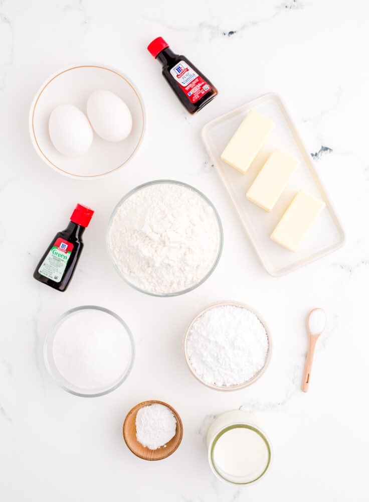 picture of cookie ingredients on a table 