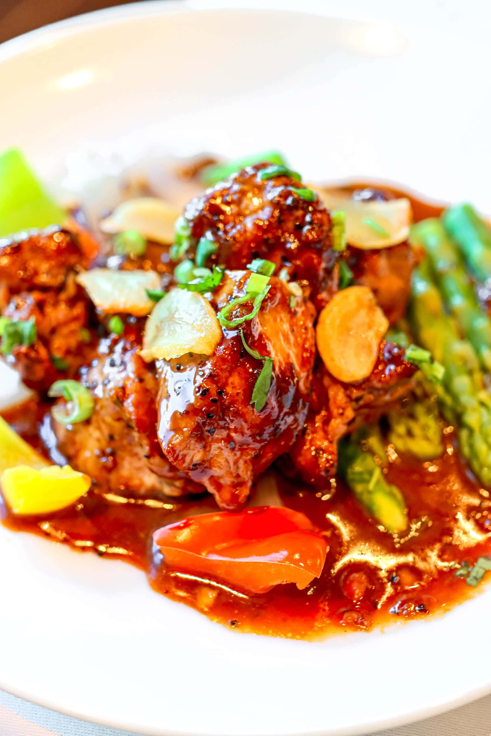Your Ultimate Dining Guide for the Majestic Princess 15 A majestic plate of delicious food aboard the Majestic Princess by Princess Cruises, showcasing a harmonious blend of flavors.