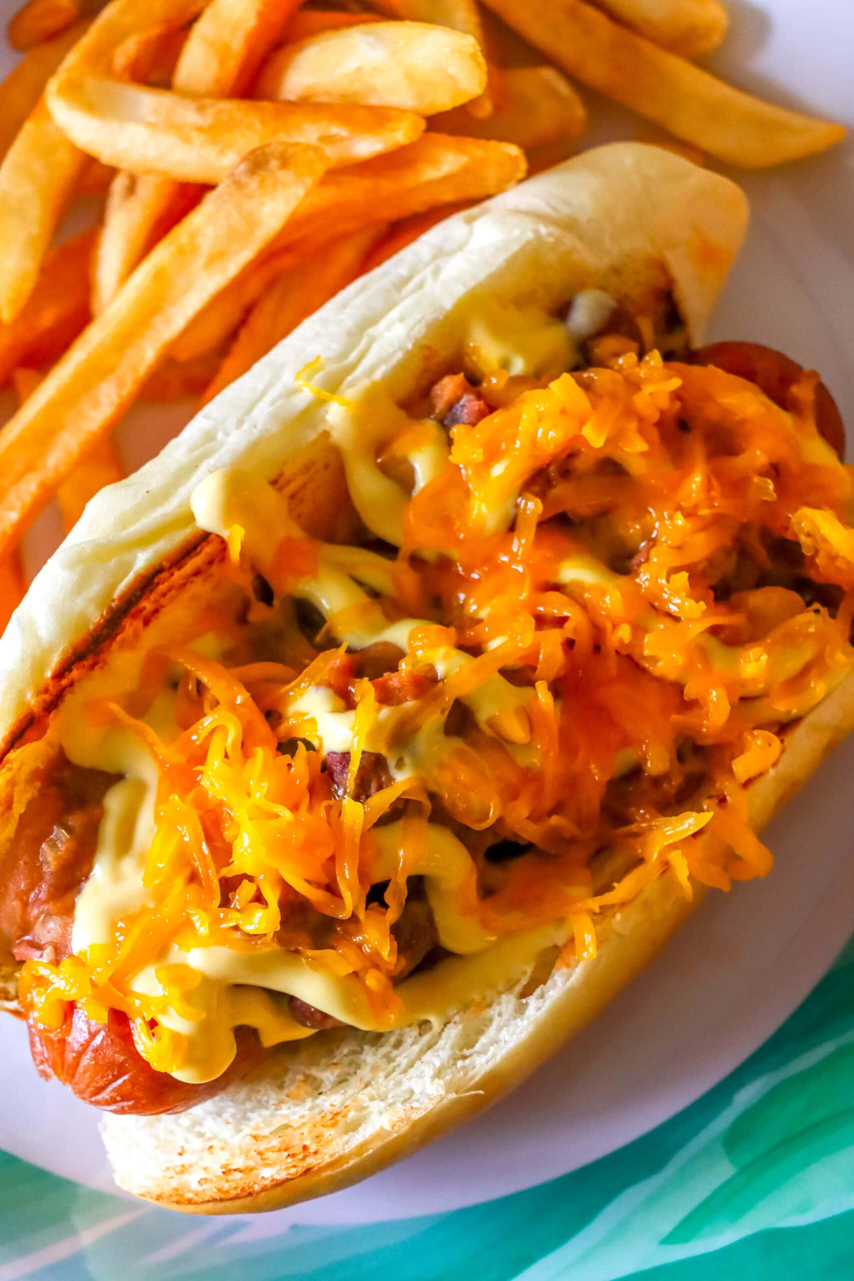Your Ultimate Dining Guide for the Majestic Princess 8 A hearty chili dog, generously topped with savory chili, a perfect casual bite on the Majestic Princess.