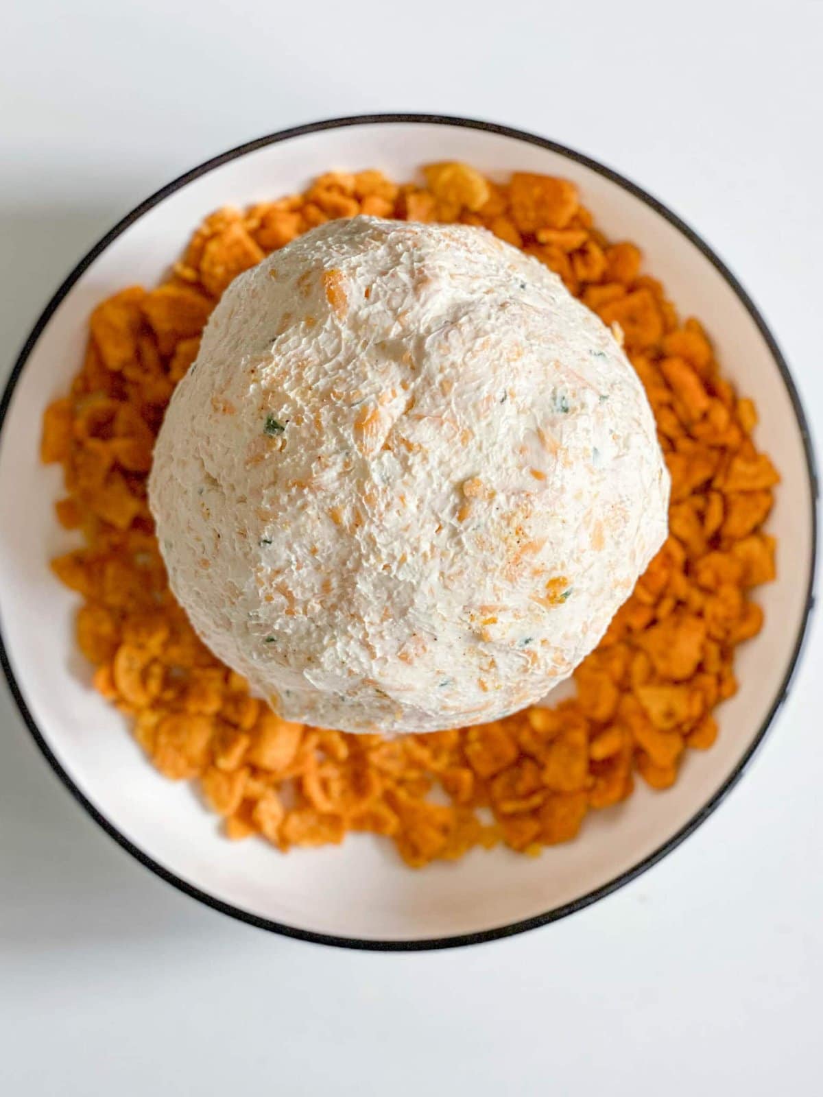 picture of cheese ball in fritos