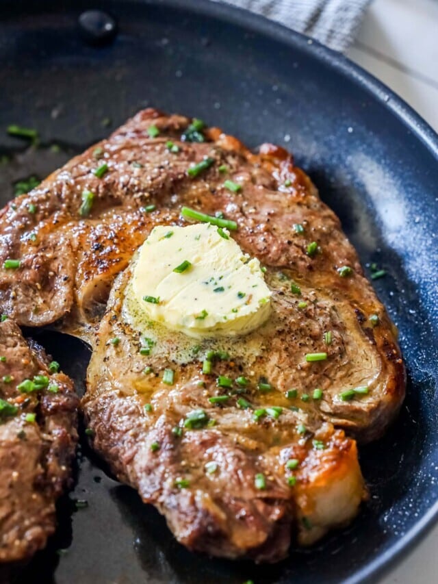 Pan Fried Ribeye Steaks