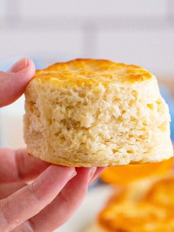 picture of hand holding buttermilk biscuit