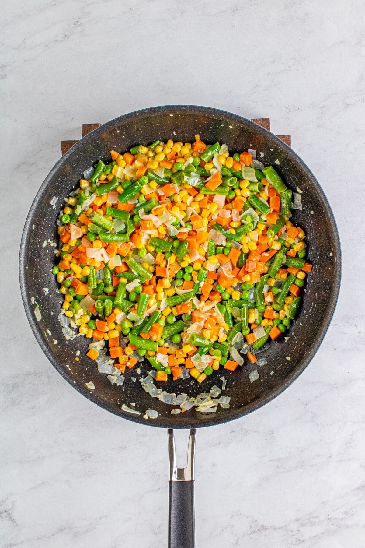 picture of vegetables in a pan