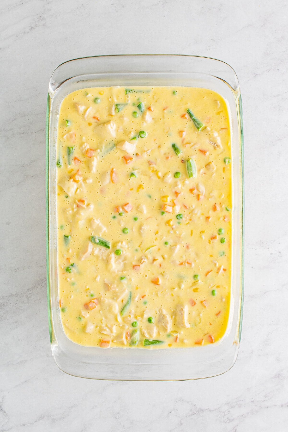 picture of pot pie in baking dish