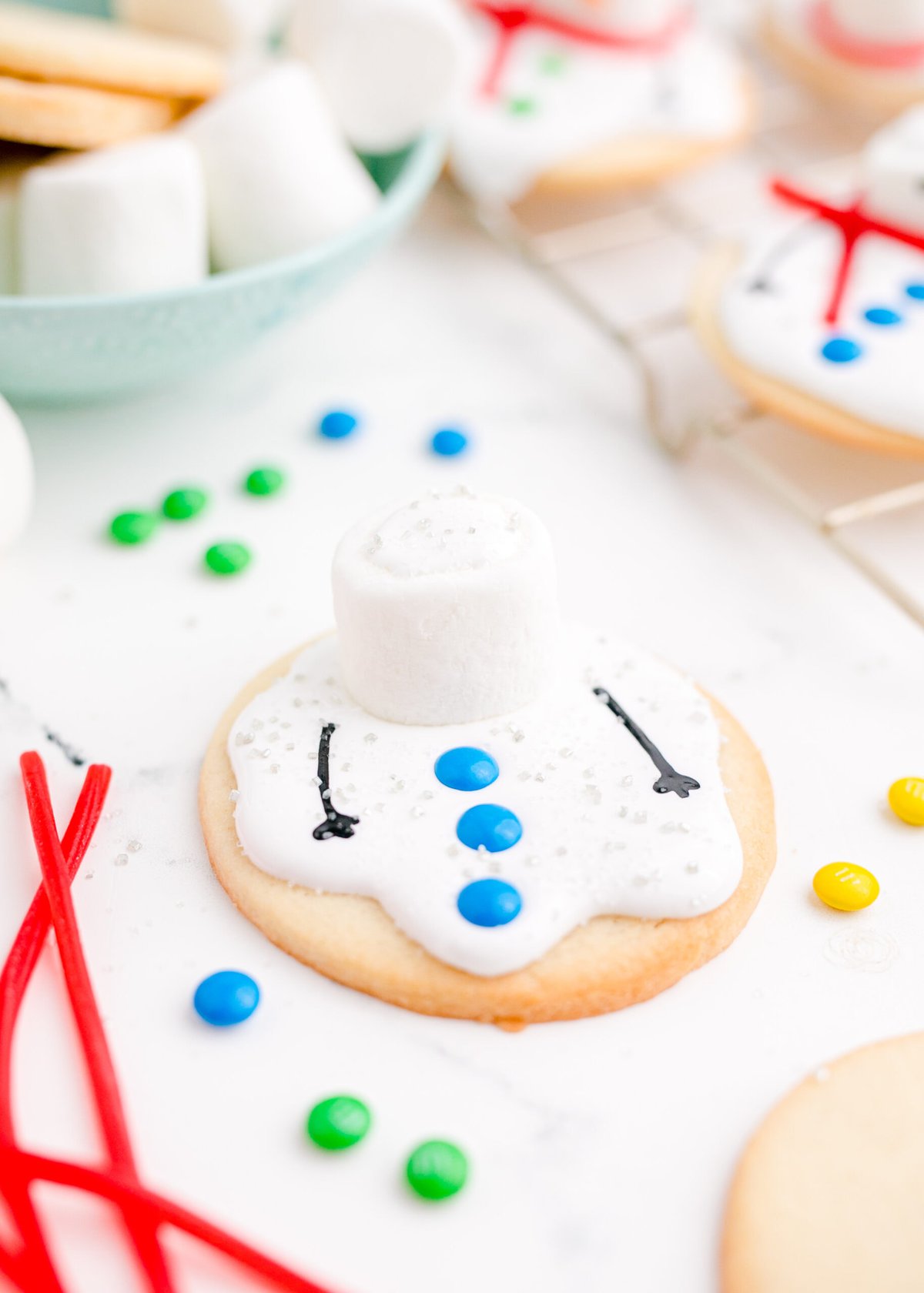 picture of cookie with candy on it