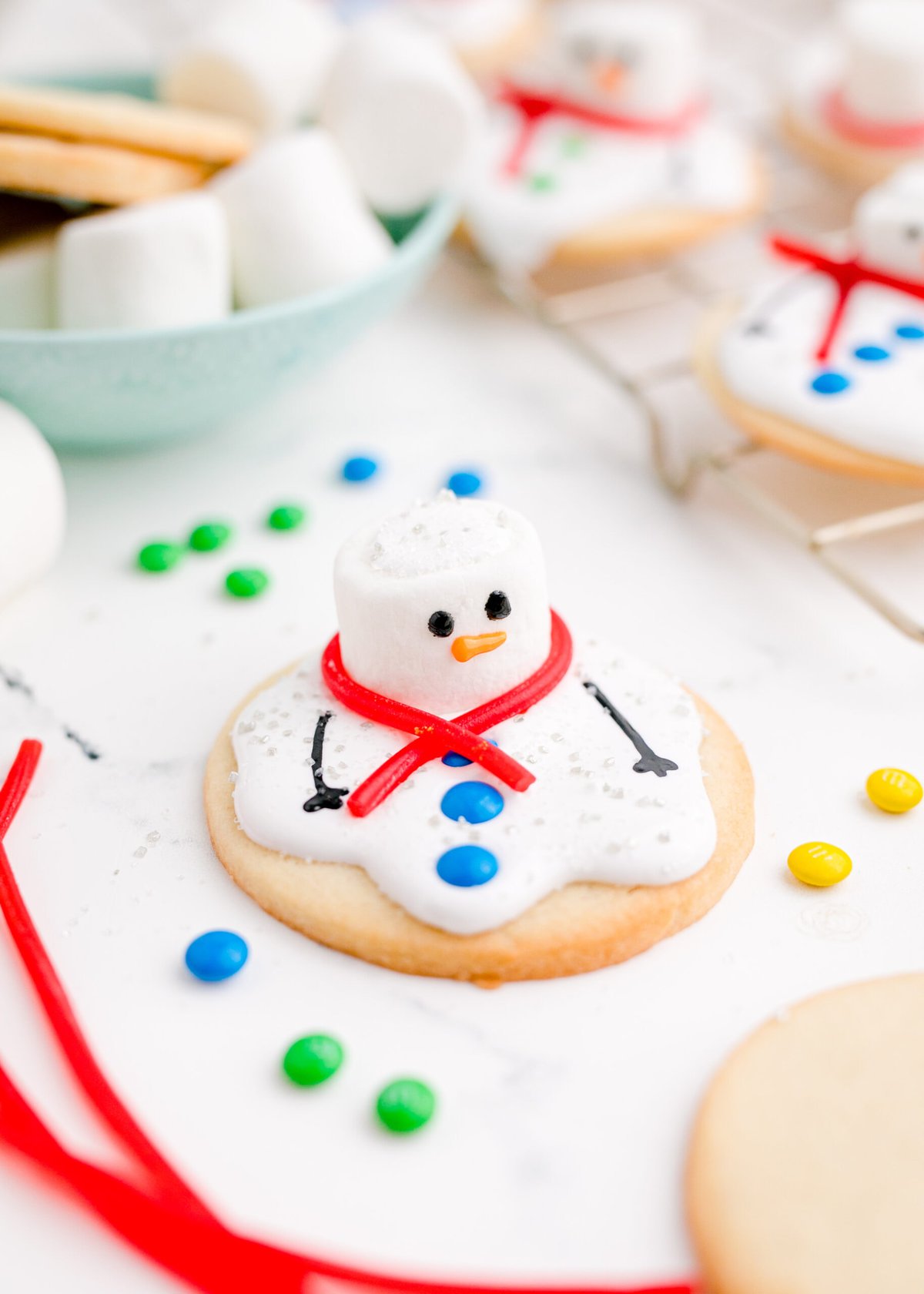 picture of melted snowman cookie