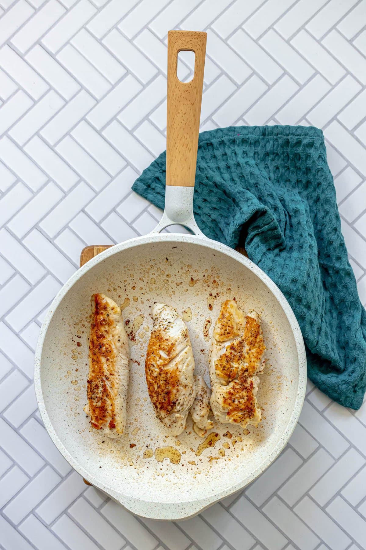 picture of seared turkey tenderloins in a pan