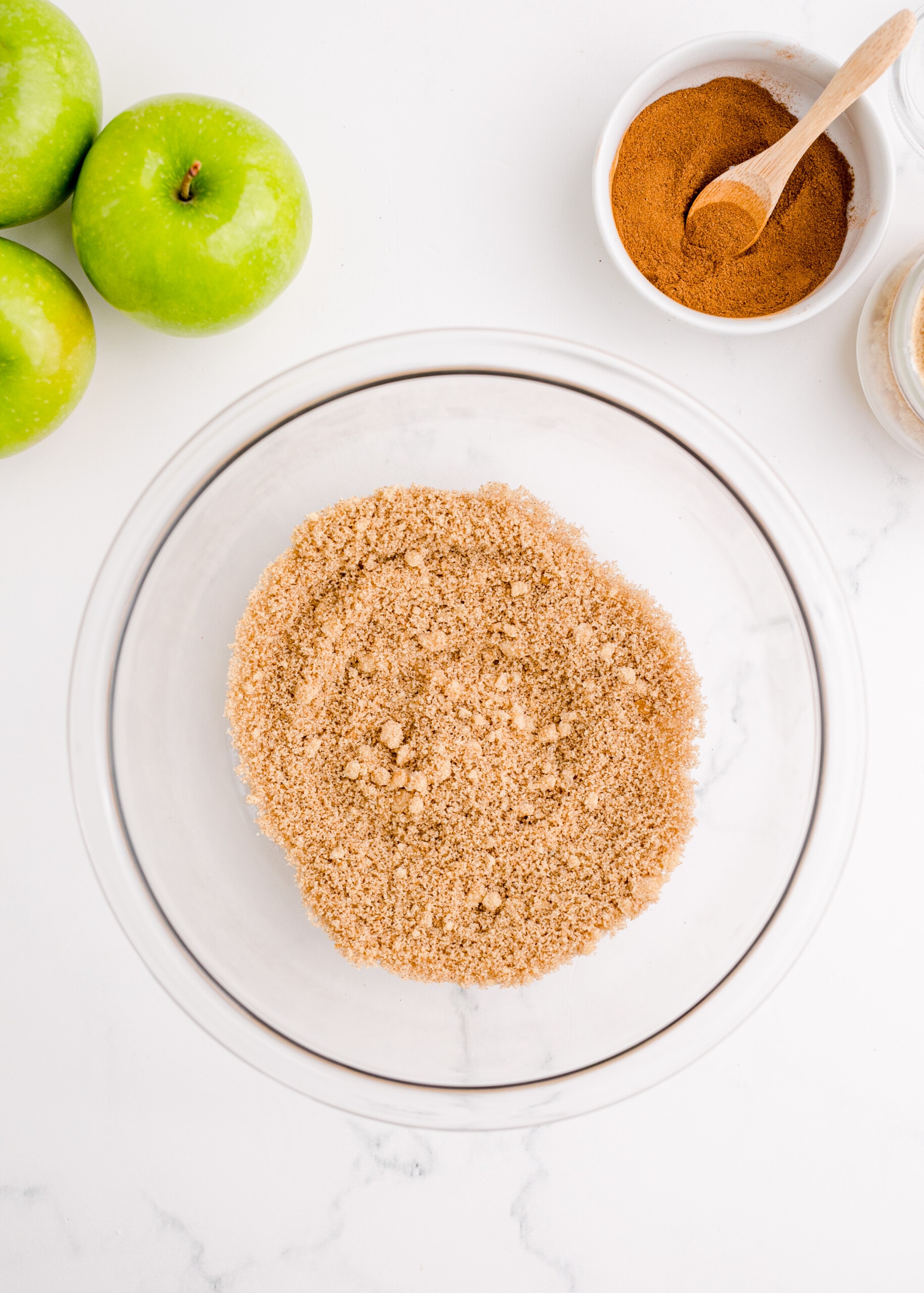 picture of cinnamon sugar being mixed in a bowl