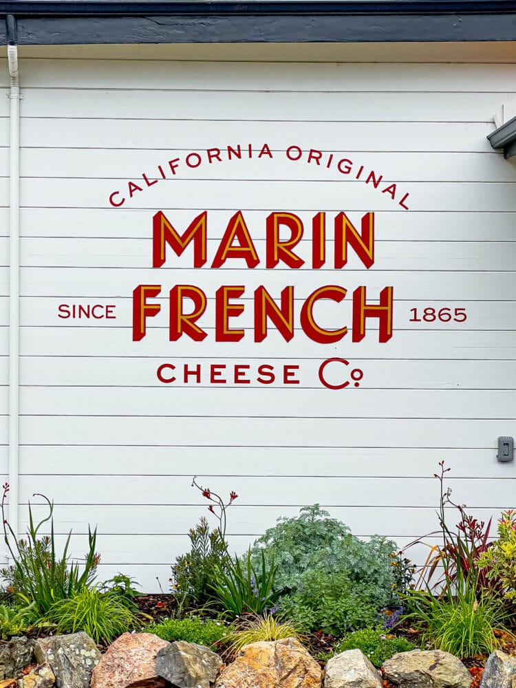 picture of marin french cheese logo on a building