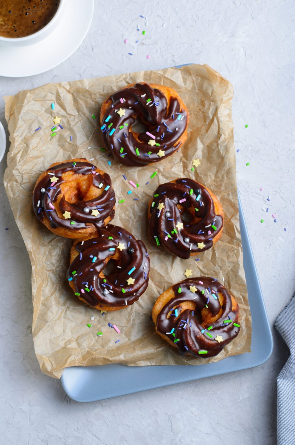 Crullers With Chocolate Glaze Sweet Cs Designs