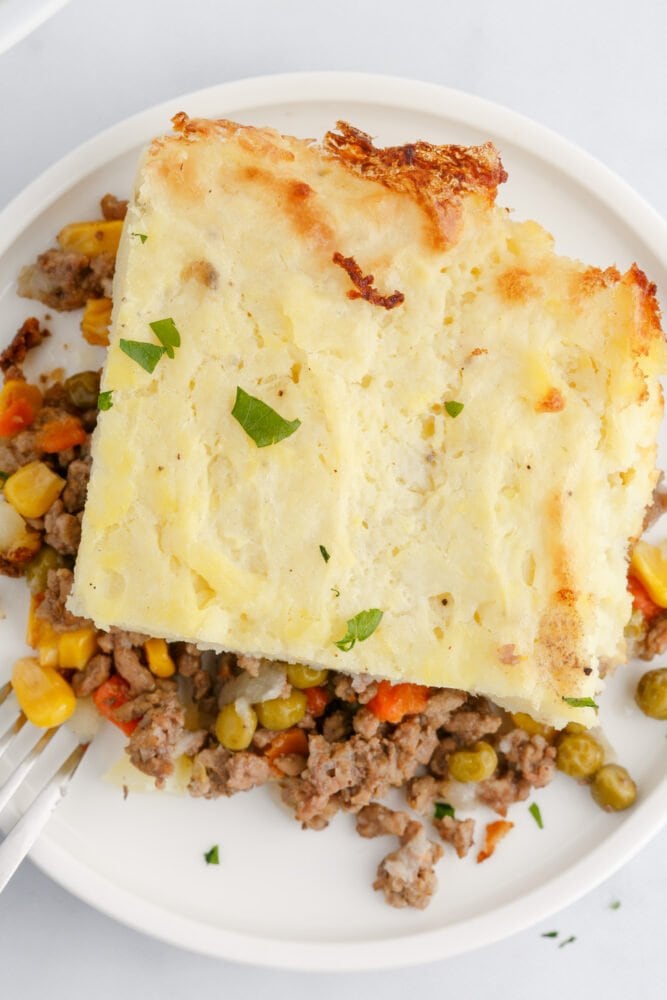 picture of shepards pie on a plate