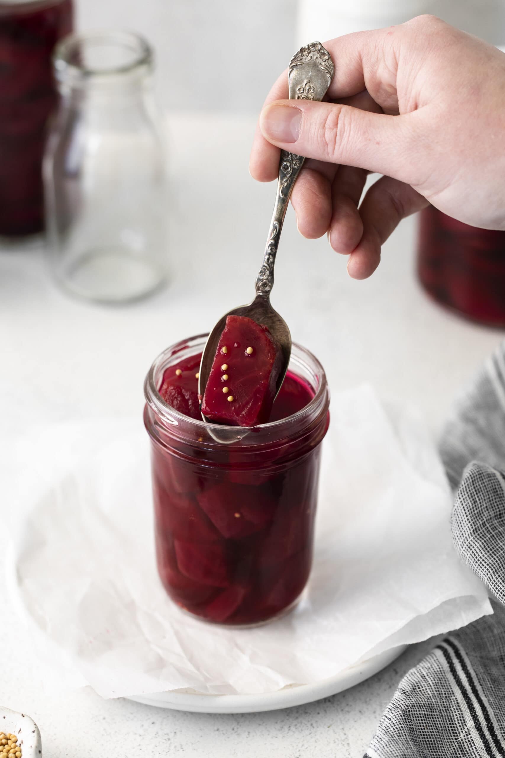 Quick Pickled Apple Cider Beets Sweet Cs Designs