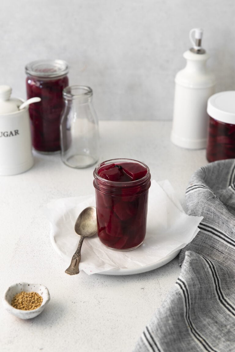 Quick Pickled Apple Cider Beets Sweet Cs Designs