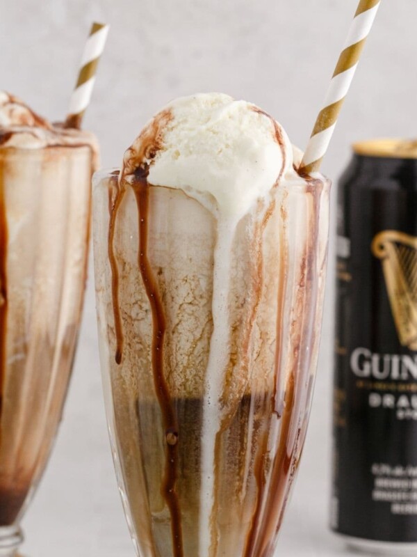 Guinness float in a glass